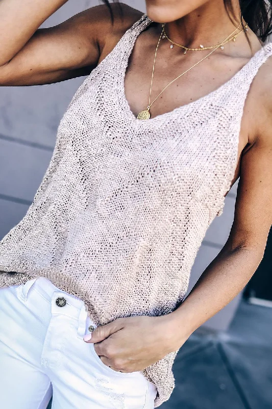 The Best Prices Fashion Street Solid Hollowed Out V Neck Tops