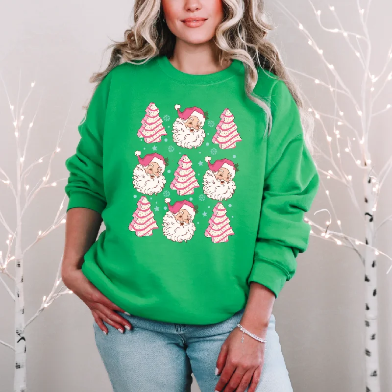 TIME-Limited Offer Christmas Cake Santa Graphic Sweatshirt
