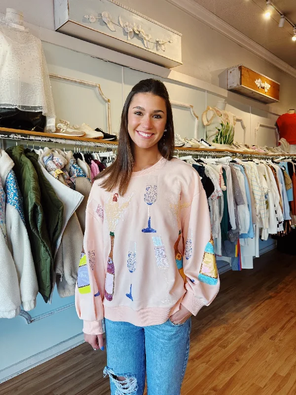 Weekend Deals That Sizzle Queen Of Sparkles Pop The Bubbly Sweatshirt