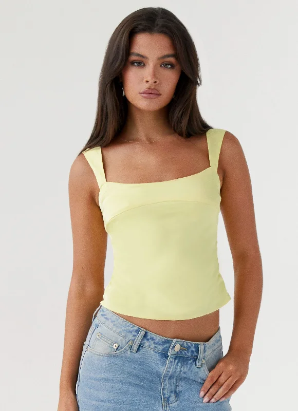 Big Savings Lylah Satin Top - Yellow