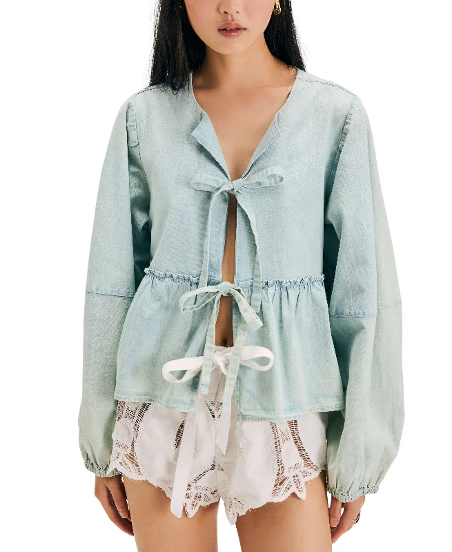 Super Savings Denim Brunch Babe Blouse