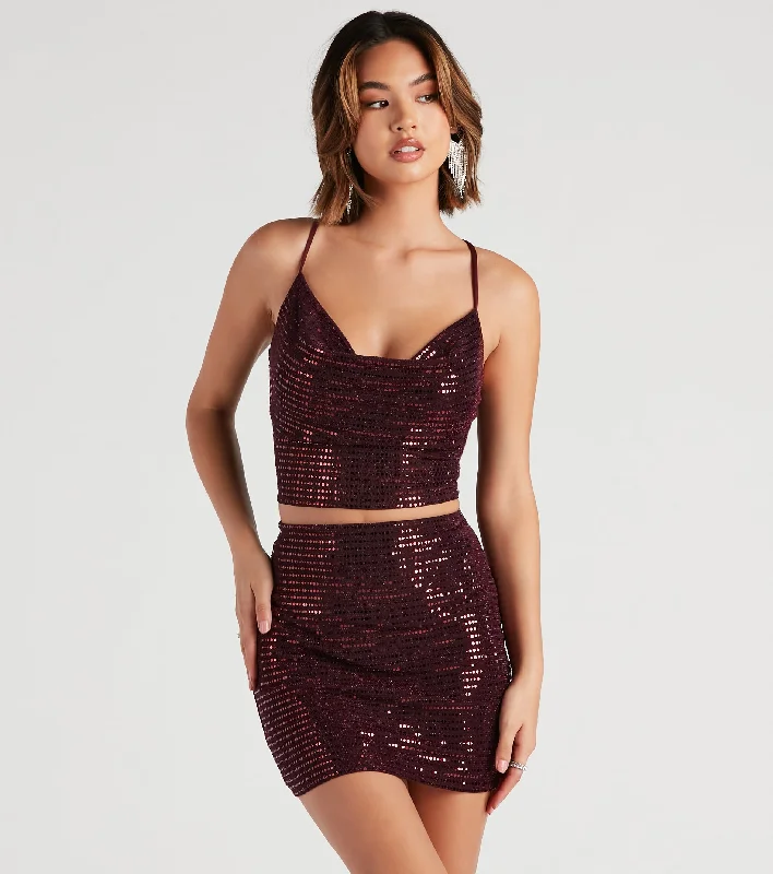 Final Markdown Twice The Sparkle Crop Top