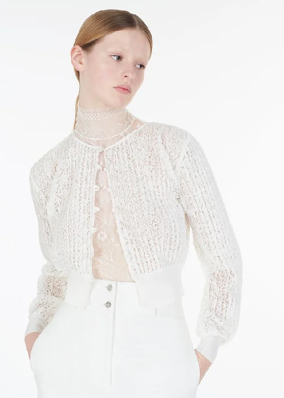 Super Deal chantilly lace turtleneck