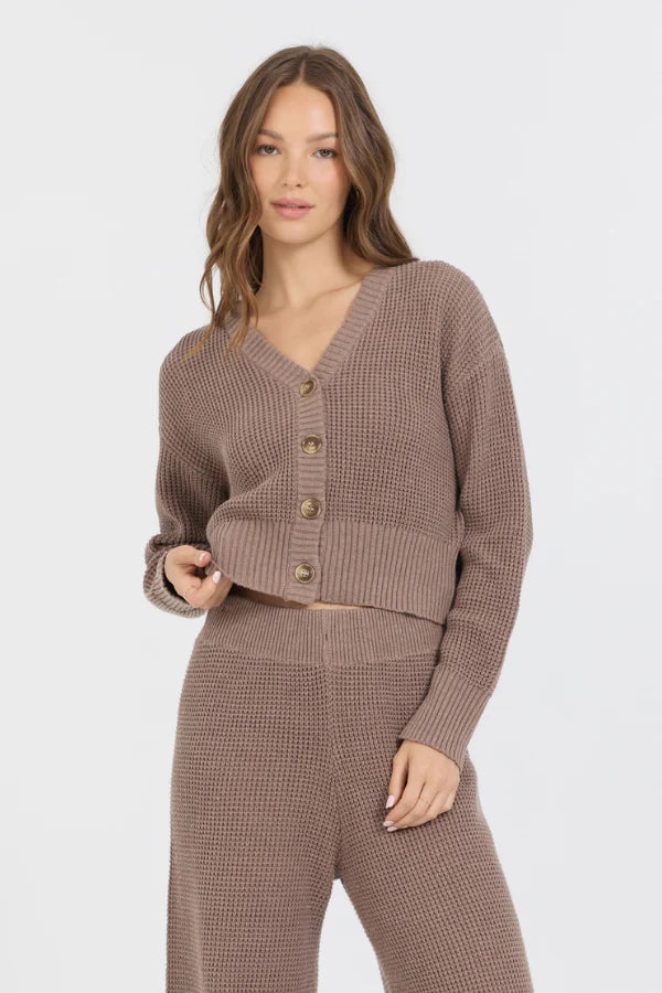Sale Event Waffle Knit Cardigan