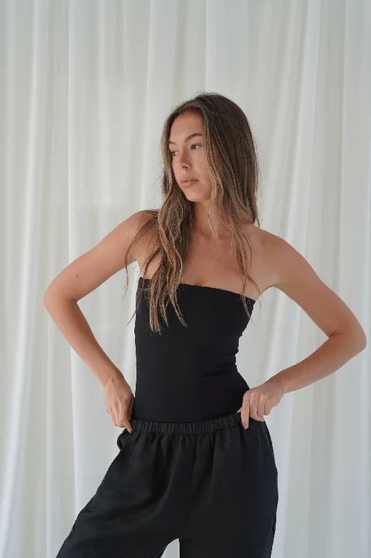 Limited Availability Essential Strapless Tube Top - Black