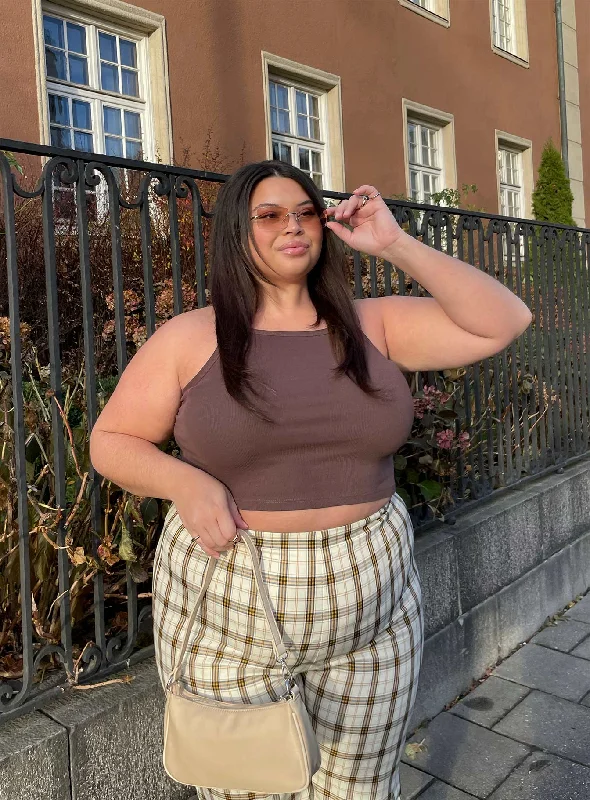 Weekend Discounts to Grab Wild Eyes Tank Top Brown Curve