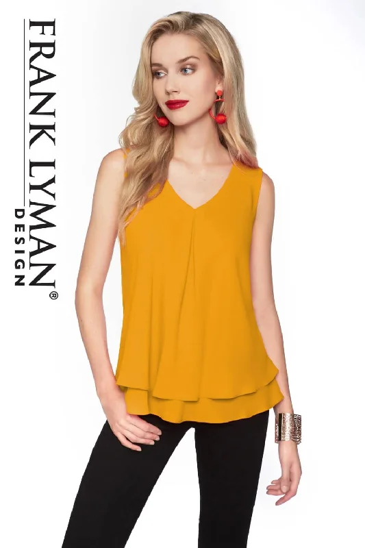 Amazing Deals Frank Lyman Top 61175-MRGLD Marigold