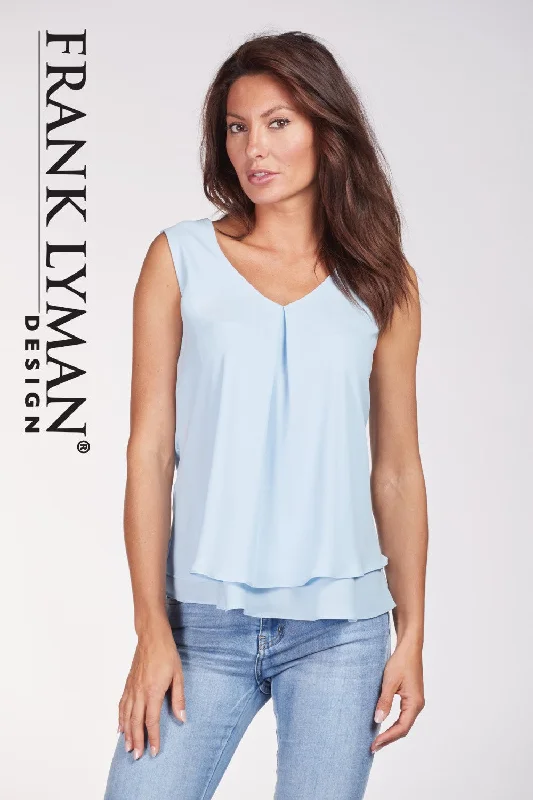 Epic Deals Frank Lyman Top Style 61175-PB Powder-Blue