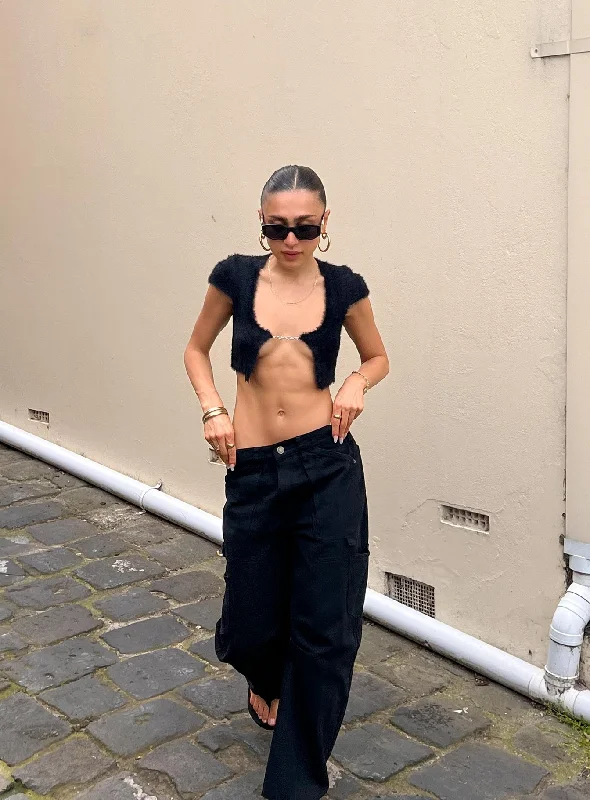 Quick Deals Westside Crop Black