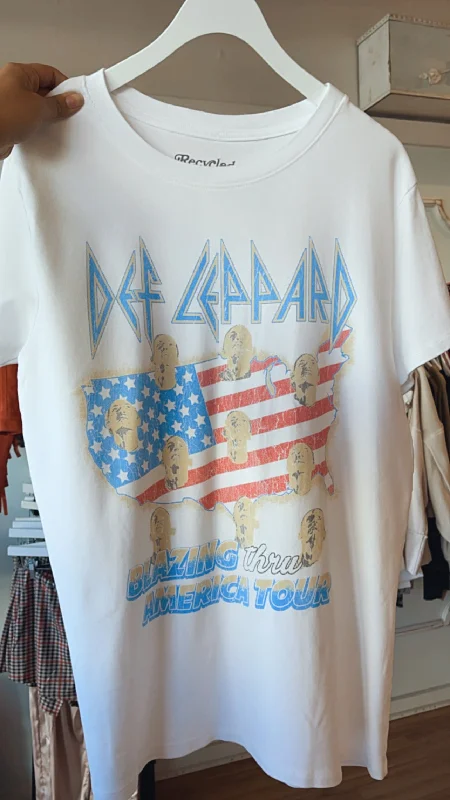 Great Bargains Def Leppard Blazing Thru White