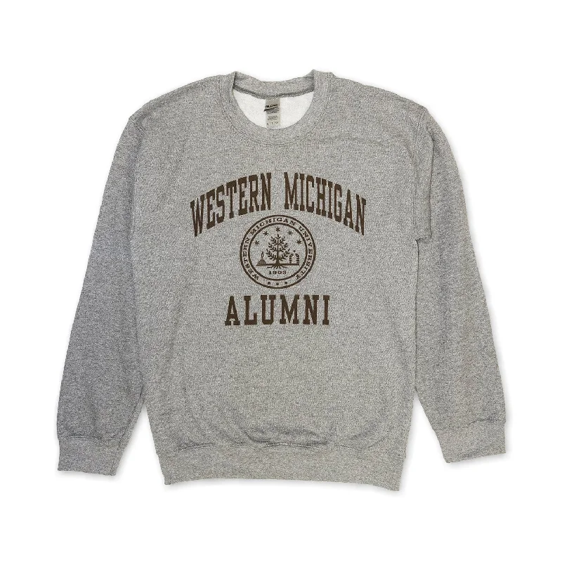 Fantastic Savings Western Michigan Seal Alumni Crewneck
