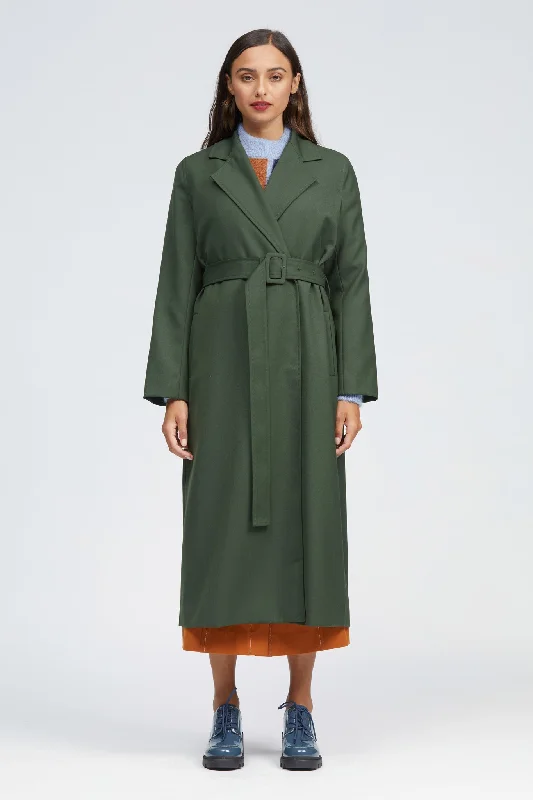 Buy Now Obel Coat Dark Green