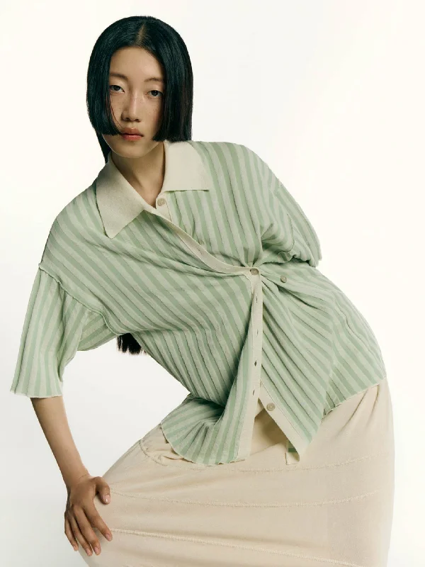 Overstock Tatami Shirt - Light Sage/Chalk