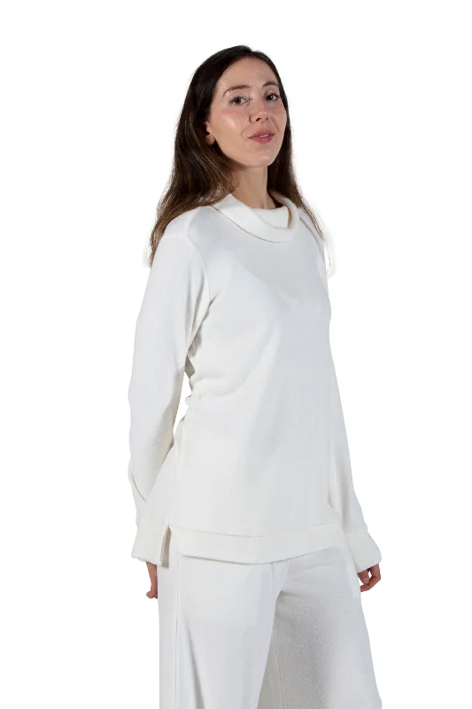 Discount Mania Comfort Luxe Collection Cozy Knit Cowl Neck Top