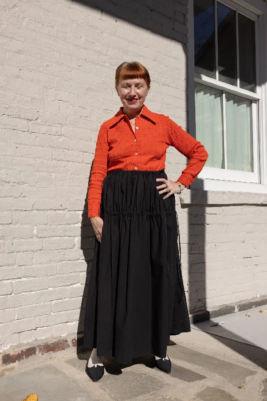 Weekend Savings Bonanza Ruta Buttondown - Tomato Crinkle