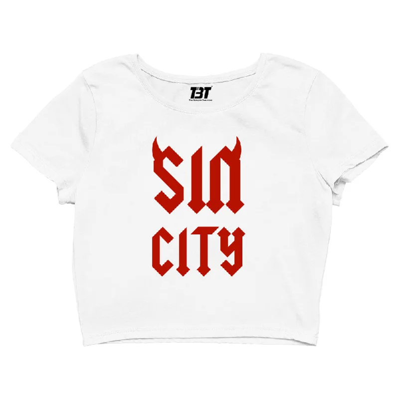Discount Days AC/DC Crop Top - Sin City