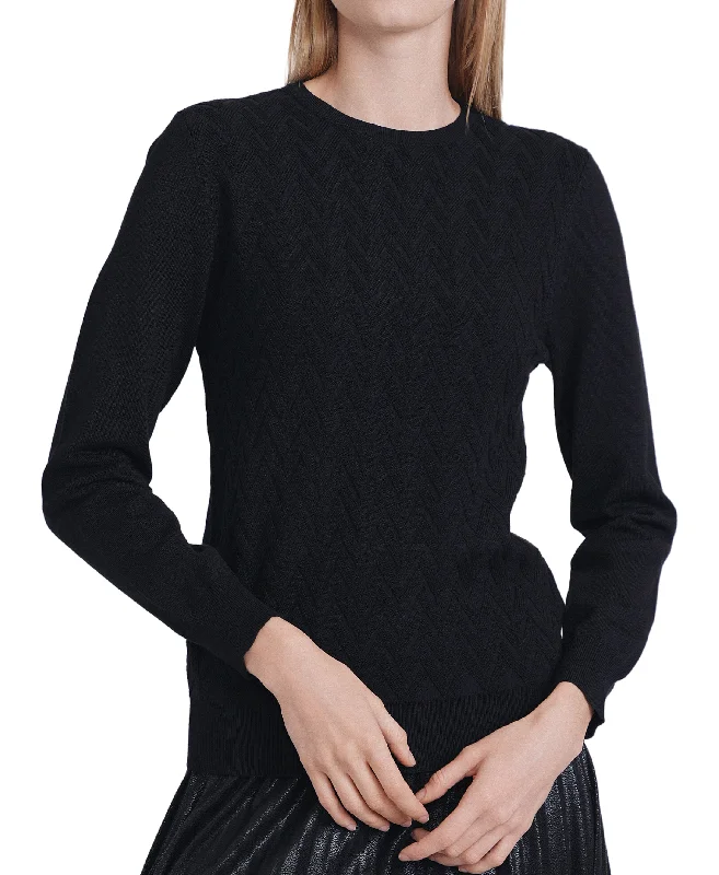 Weekend Shopping Extravaganza Sweater w/ Zig Zag Pattern