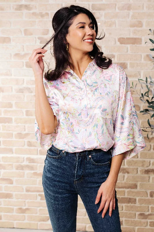 Unwind with Weekend Discounts Blissful Botanicals Blouse