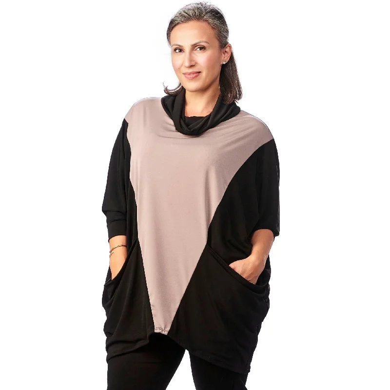 Weekend Savings Extravaganza Pocketed Colourblock Tunic