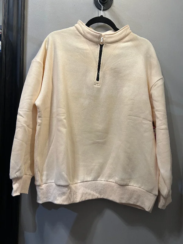 Limited Supply Sweatshirt Collar By anrabess In Cream, Size: L