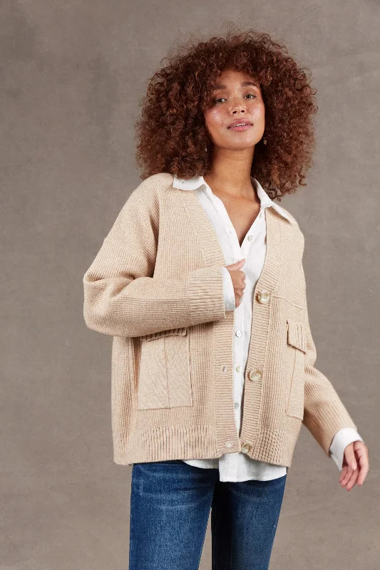 Weekend Offers That Thrill Nakako Pocket Cardigan - Oat