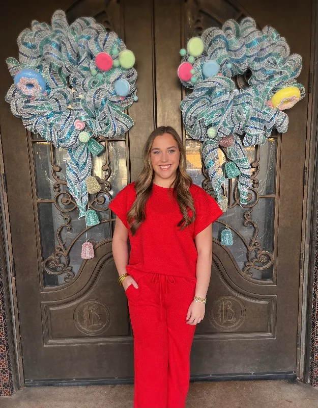 Early Access Red Cozy Top