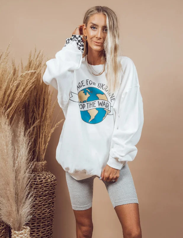 Savings Event Peace for Ukraine Graphic Sweatshirt