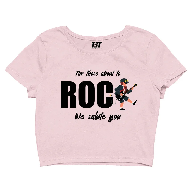 Price Drop Alert AC/DC Crop Top - For Those About To Rock