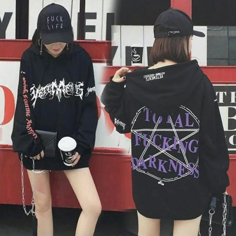 Weekend Bargains to Love Harajuku Five-Pointed Star Magic Hoodie AD10354