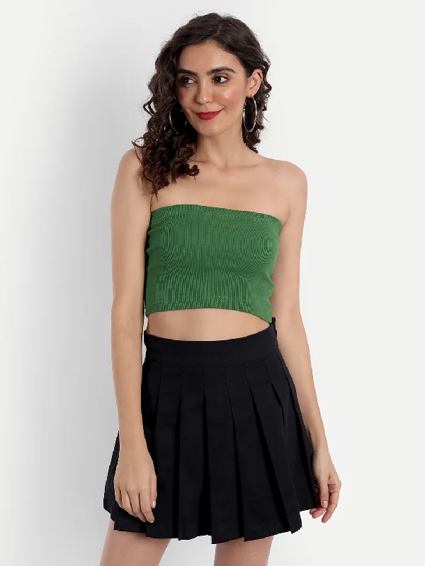 Great Bargain Green Staple Tube Top