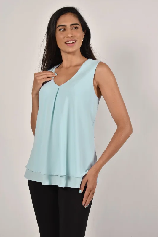 Weekend Discounts to Indulge In Frank Lyman Top 61175-AQUA Aquamist