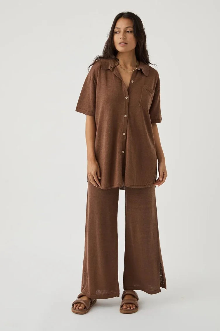 Holiday Sale Brie Shirt - Chocolate