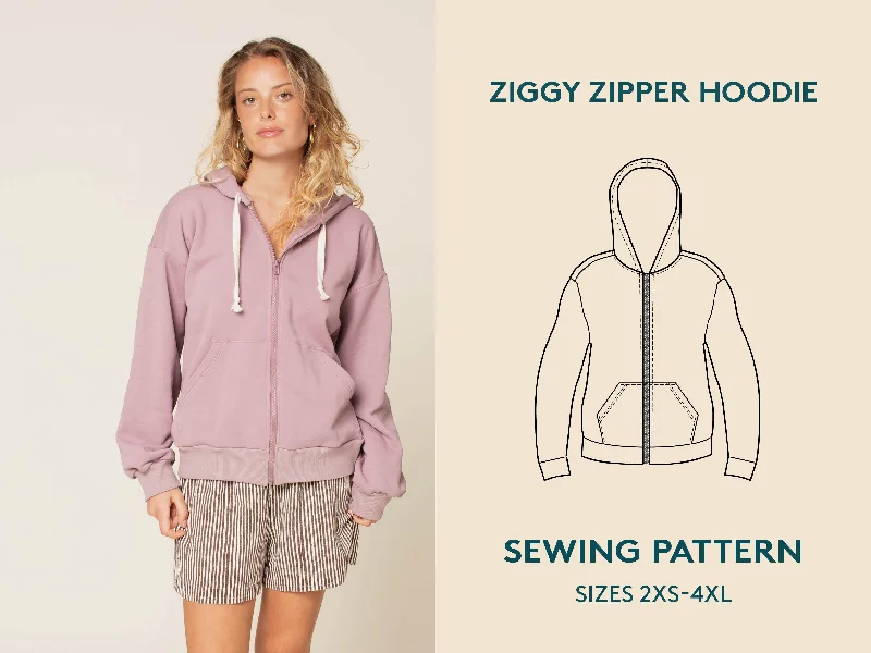 Final Markdown Zipper Hoodie - Sewing Pattern | Wardrobe By Me
