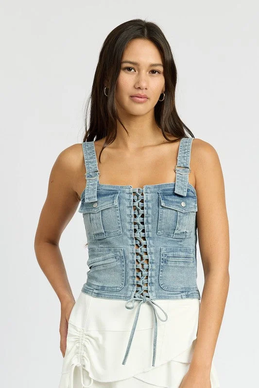Weekend Savings Extravaganza CARGO DENIM CORSET
