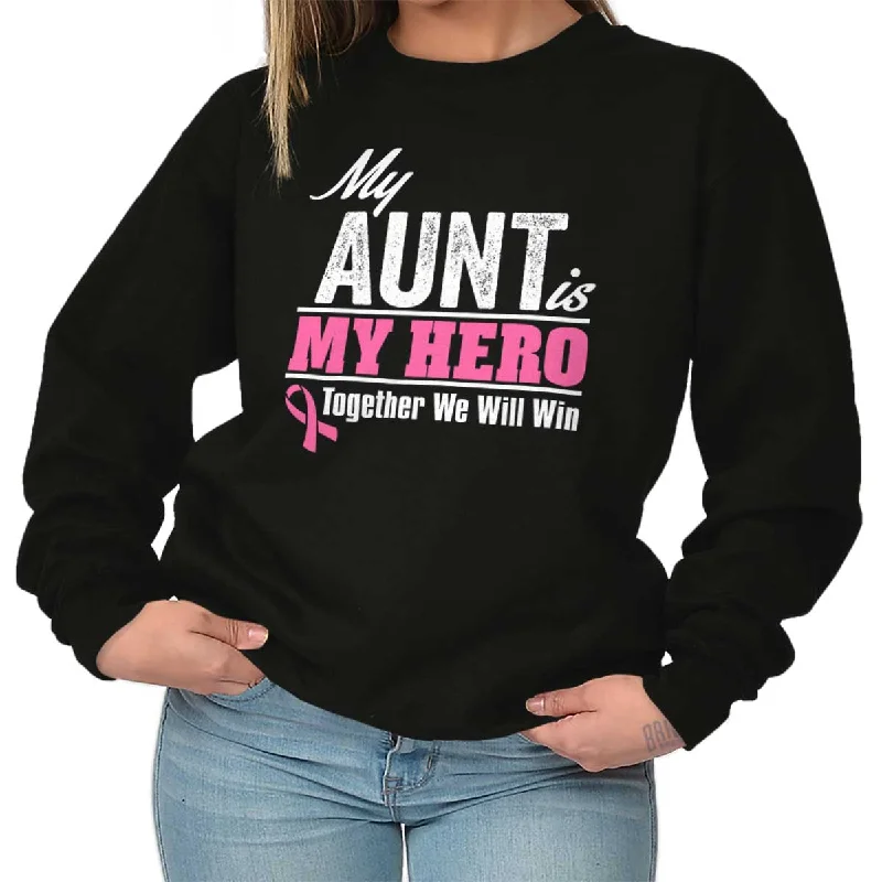 Quick Deals My Aunt My Hero Crewneck Sweatshirt