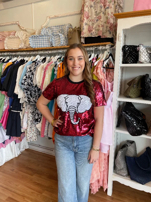 Limited Edition Elephant Sequin Top