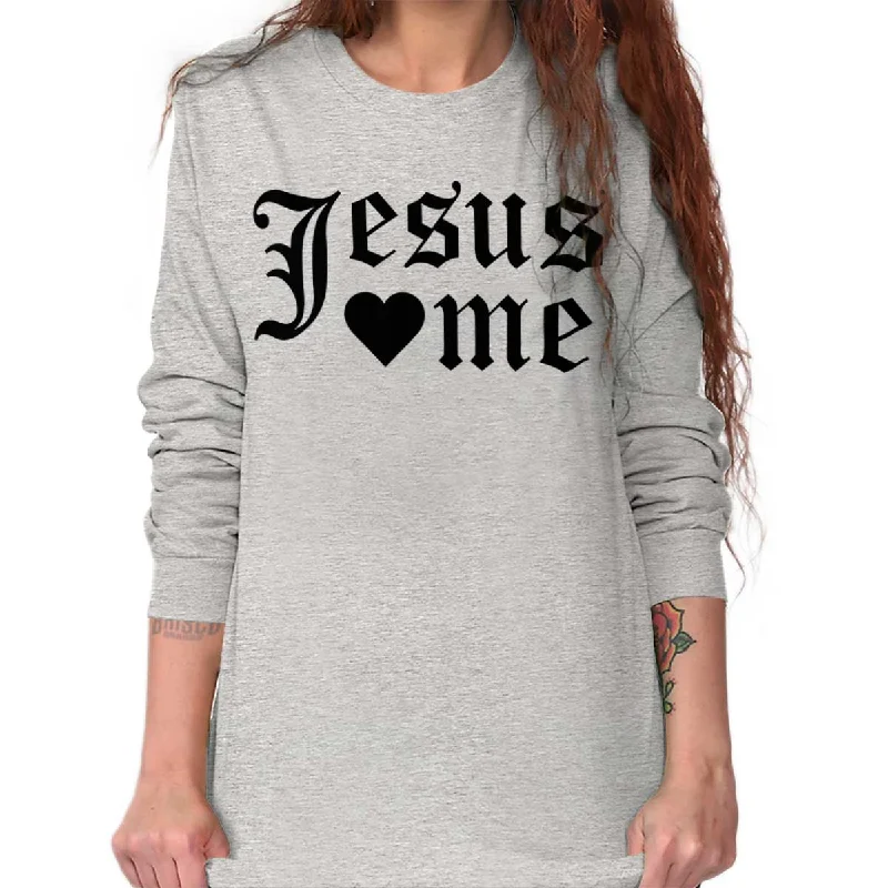 Super Deal Jesus Hearts Me Long Sleeve T-Shirt
