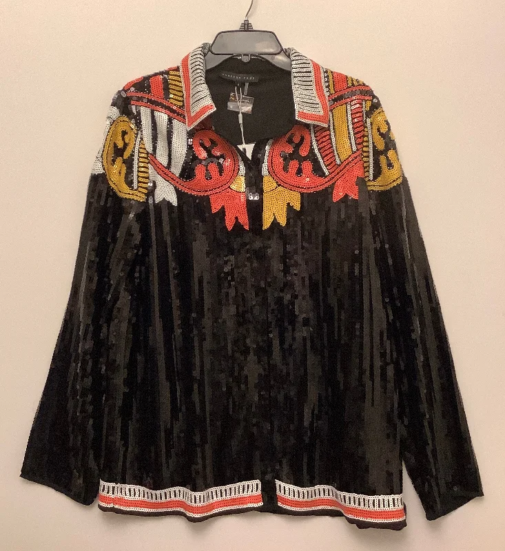 Weekend Savings Galore Top Long Sleeve By Endless Rose In Black, Size: M