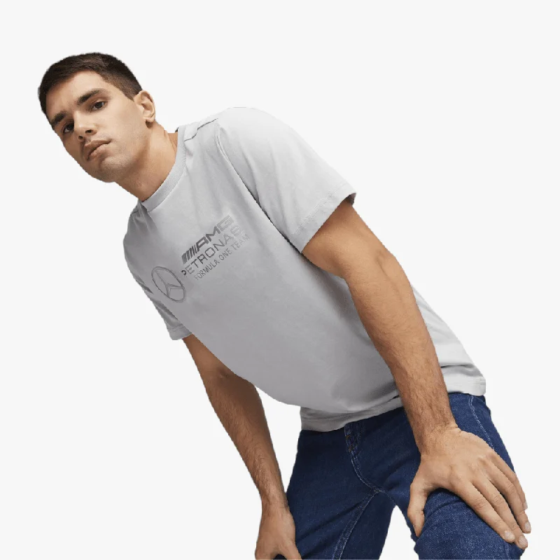 Your Weekend, Your Savings Puma Mens Mapf1 Logo Short Sleeve Tee Mercedes Silver