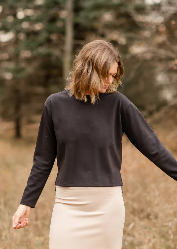 Instant Discount Mara High Low Charcoal Sweatshirt