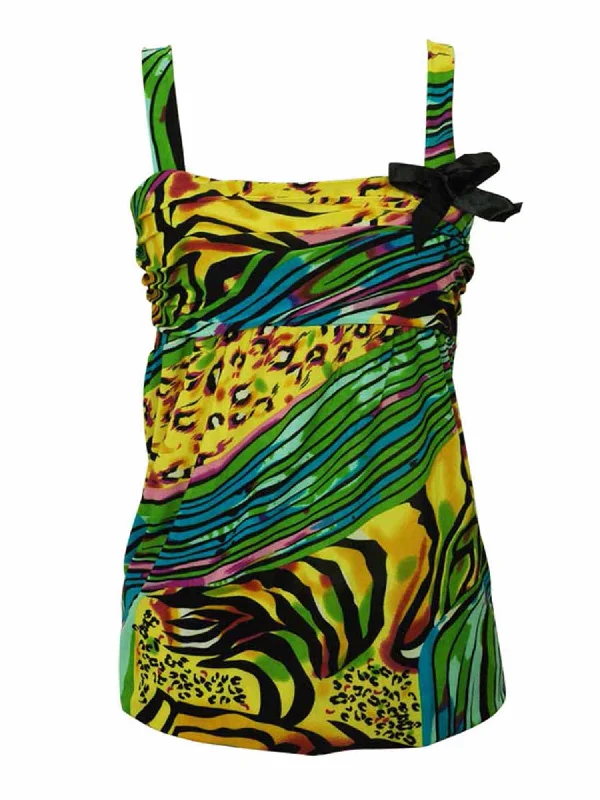 Weekend Specials to Grab Multicolor Print Sleeveless Top
