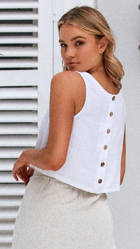 Amazing Deals Persephone Crop Top - White