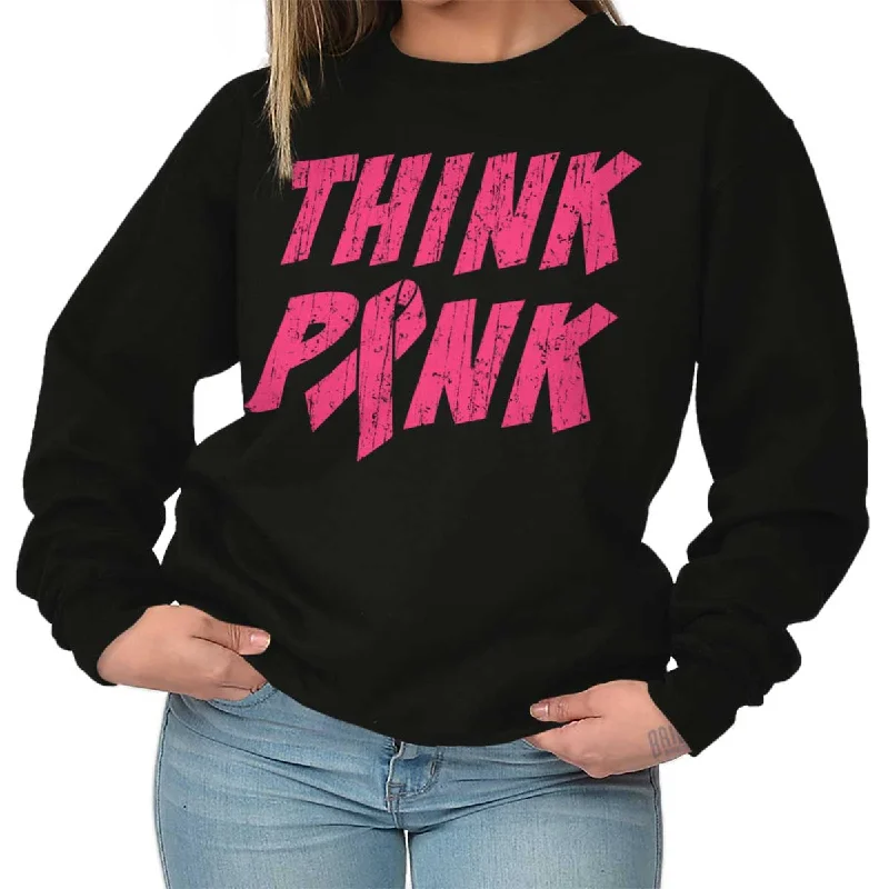 Big Deal Think Pink Crewneck Sweatshirt