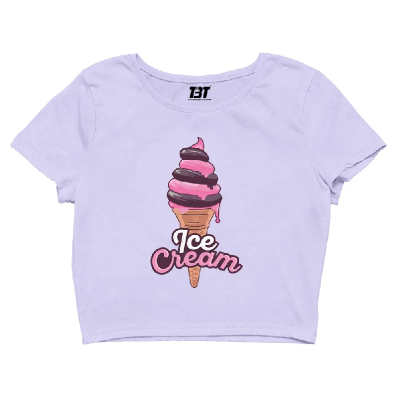 Mega Sale Black Pink Crop Top - Ice Cream