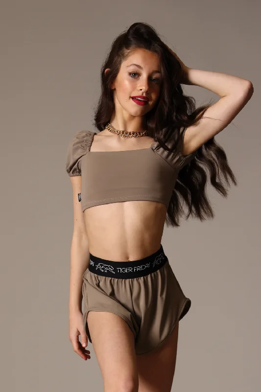 The Best Deal Ever After Crop Top - Dune - FINAL SALE