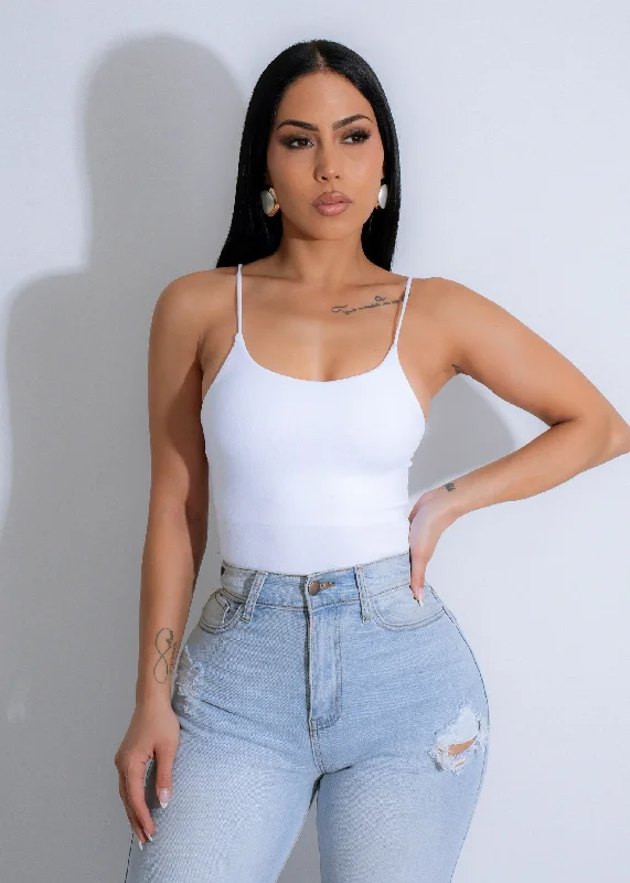 Friends and Family Sale Simplicity Charm Crop Top White
