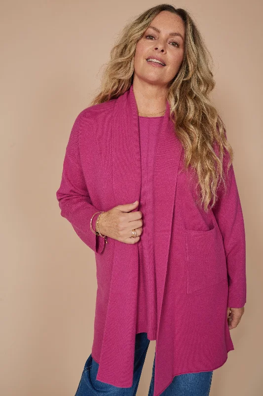 Major Savings Alawa Cardigan - Magenta