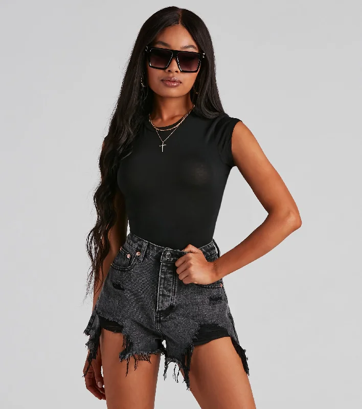 Amazing Deals Effortless Essential Cropped Tee