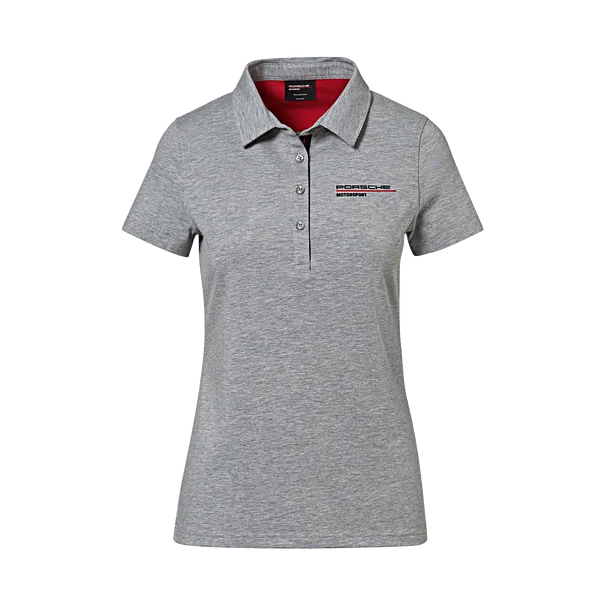 Take Action Porsche Ladies Polo Shirt (Gray)- Motorsport Collection
