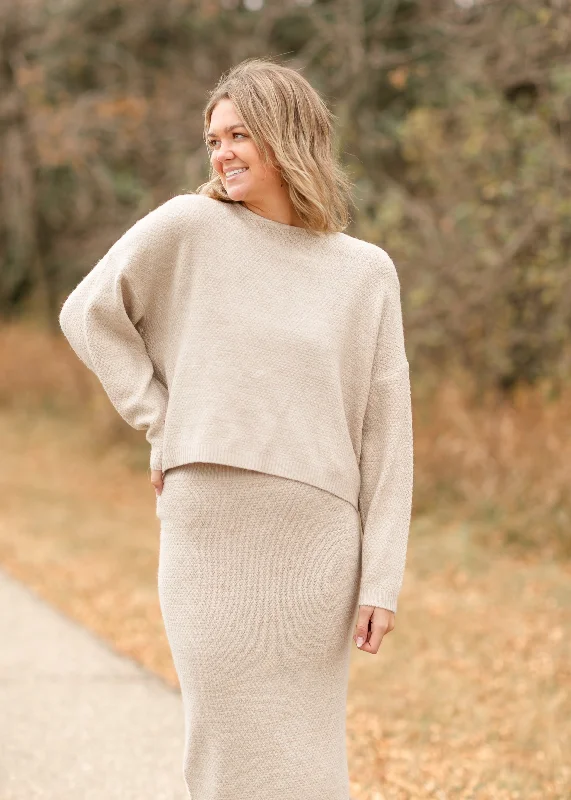 Exclusive Savings Waffle Knit Batwing Top